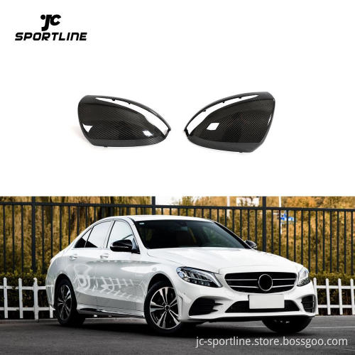Prepreg Carbon Fiber Replacement Mirror Covers for Mercedes Benz W205 X253 W222 W213 C E S GLC Class